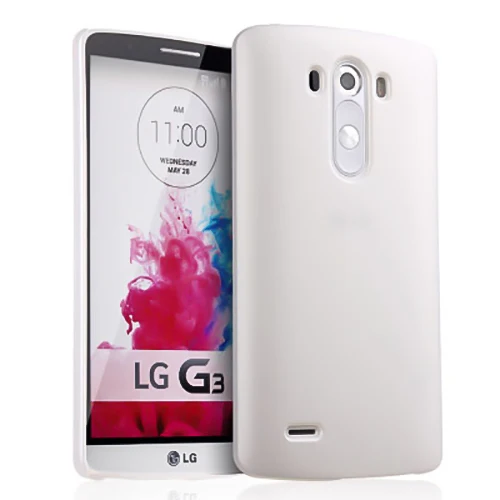 Матовая Пластик Coque 5.5For Lg G3 чехол для Lg G3 D855 D856 D857 D859 телефона чехол-лента на заднюю панель - Цвет: white