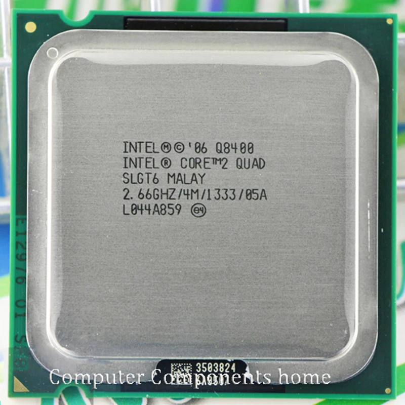 intel core 2 quad Q8400 CPU Processor 2 66Ghz 4M 1333GHz Socket 775 Desktop CPU free