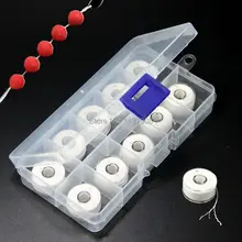 SAMS 20M x 10 Spools Carp Fishing Tackle PVA String Line for Carp Fishing Boilie Baiting Hair Rig Hook Bait Lure Accessory