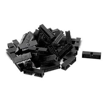 

50pcs 2.54mm Pitch Dual Row 2 x 10 I/O Socket ISP Download JTAG DC3-20P