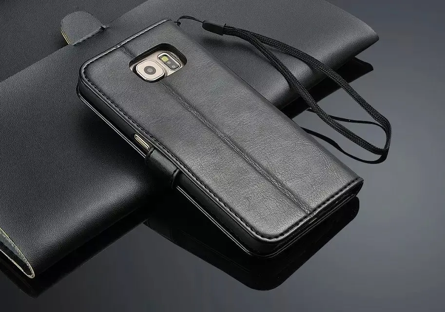 Чехол кошелек для Samsung Galaxy S6 G9200 кожаный чехол книжка с откидной крышкой и