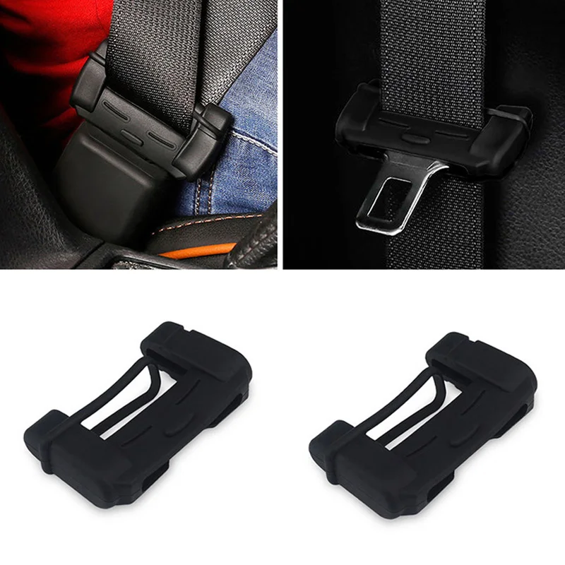 Car Safety Belt Buckle Covers Silicon Seat Protector for Honda Crosstour CR-Z S C EV-Ster AC-X HSV-010 NeuV S660 Project D M