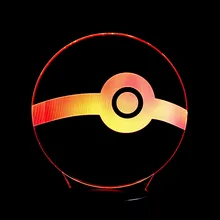 Цвет изменение 3D лампа светодиодный ночник 3D Иллюзия ночник лампа настольная лампа домашнего освещения Декор праздничный товар SA713 T45