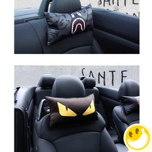 2 pcs Bonito Dos Desenhos Animados Do Assento de Carro Resto Pescoço Encosto de cabeça Auto cintura Almofada de Apoio Da Cintura Almofada Lombar Auto Assento Encosto de Cabeça travesseiros