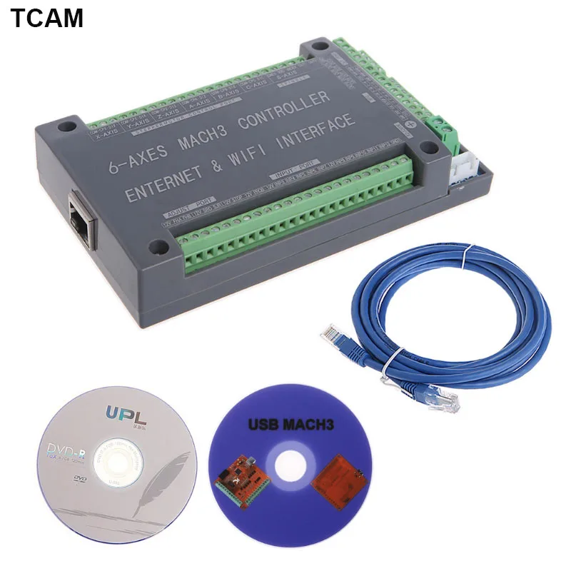 

NVUM 6 Axis CNC Controller MACH3 Ethernet Interface Board Card 200KHz For Stepper Motor-M40