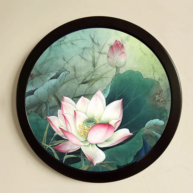 round wooden picture frames creative gift diy wall hanging wood