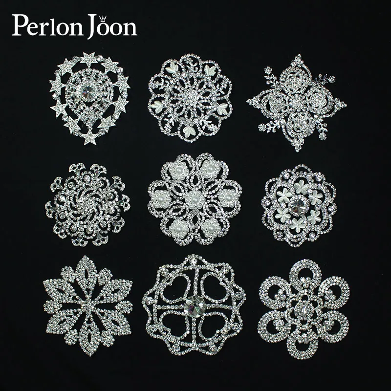 

Welding process Crystal patch Rhinestone snowflake decoration for the shoes bag sewing Clothing Accessories YHX001-X009