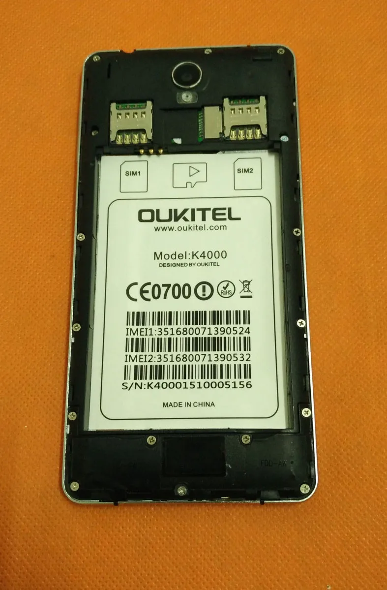 Телефон коаксиальный сигнальный кабель для Oukitel k4000 MTK6735 4 ядра 5." HD 1280x720