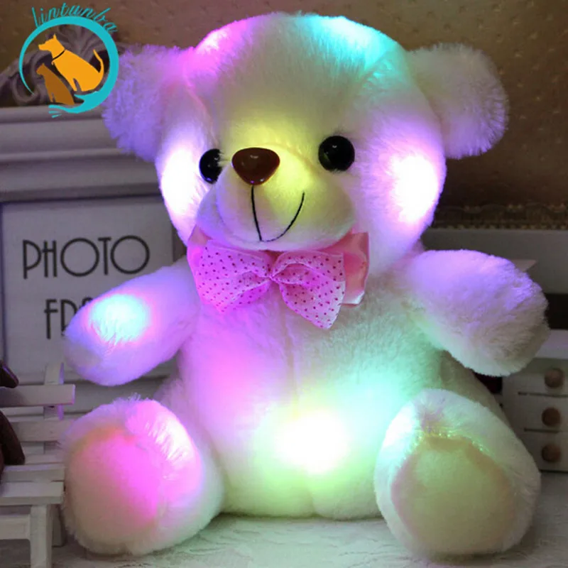 BSTAOFY Dropshipping 20CM LED Colorful Glowing Luminous Plush Baby Toys Lighting Stuffed Bear Teddy Bear Lovely Gifts for Kids BSTAOFY Dropshipping 20CM LED Colorful Glowing Luminous Plush Baby Toys Lighting Stuffed Bear Teddy Bear Lovely Gifts for Kids