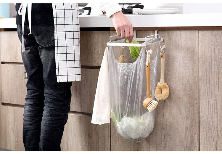 MeyJig железная кухонная вешалка на шкаф, дверь, мешок для мусора, держатель, органайзер для мусора, стеллаж, шкаф, пластиковый мешок, подвесная стойка, вешалка, тряпичный крючок