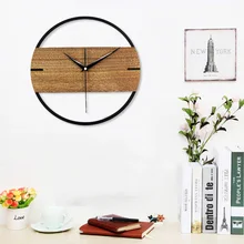 Reloj de pared vintage silencioso 3D de 12 pulgadas, diseño moderno Simple, relojes de madera para dormitorio, pegatinas, reloj de pared de madera, decoración del hogar