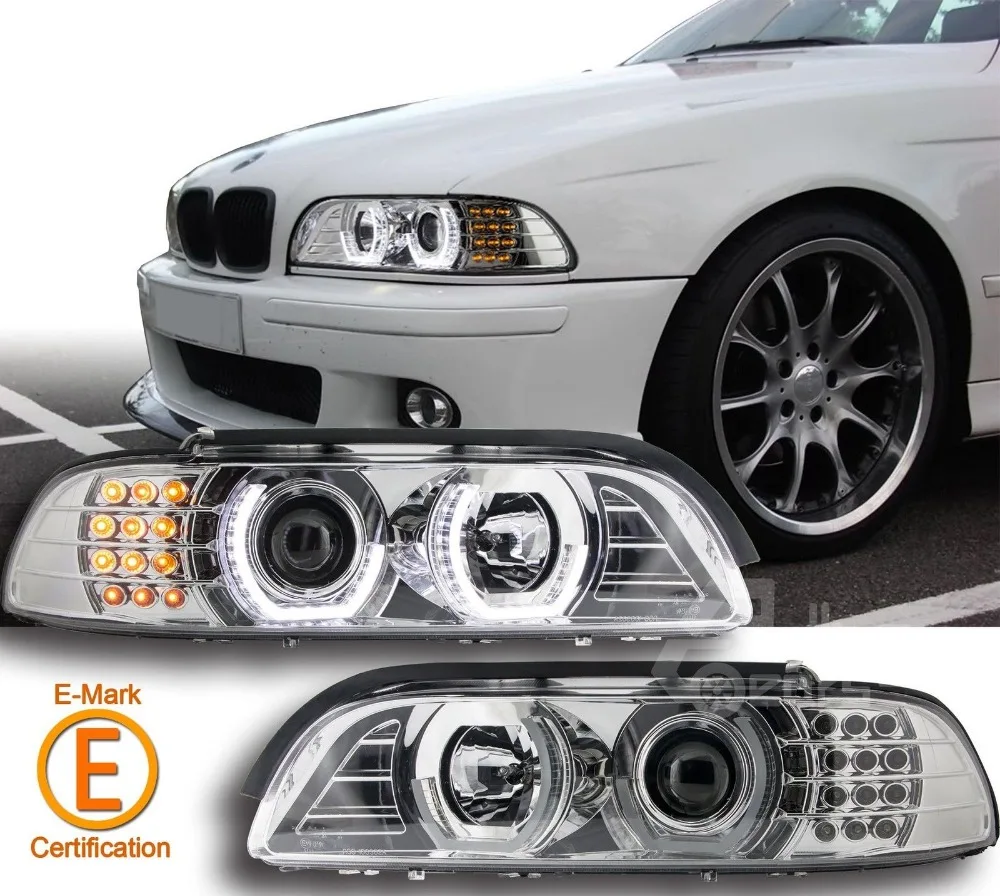 Проектор Halo LED DRL Фары Глаза Ангела для BMW E39 5 серии 525i 530i 540i 01-03 | Автомобили и