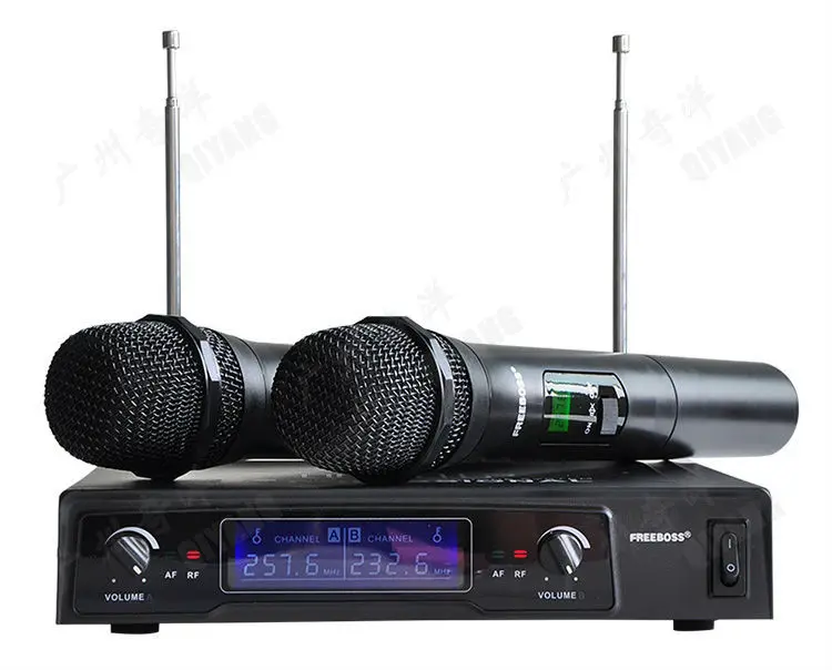Freeboss KV-8500 VHF 2 ручной беспроводной микрофон динамические капсулы семейные вечерние сбалансированные+ несимметричный выход беспроводной микрофон