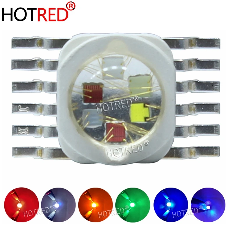 Supper Bright 18W RGBWYV Stage Light 45mil All Color 12 pin For 18Watt RGBWYUV Red Green Blue White Yellow Purple LED Diode Chip цена Supper Bright 18W RGBWYV Stage Light 45mil All Color 12 pin For 18Watt RGBWYUV Red Green Blue White Yellow Purple LED Diode Chip цены онлайн