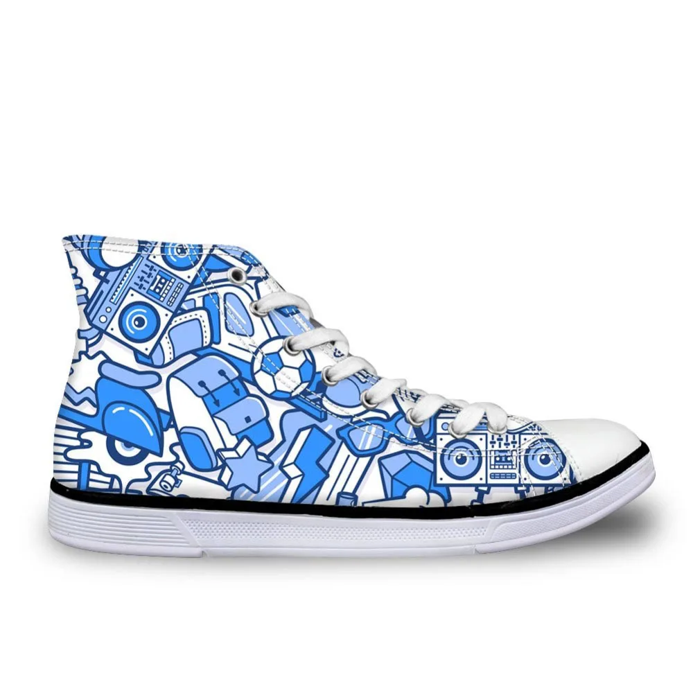 

Graffiti Prints Men Casual High Top Shoes for students Men Vulcanize Shoes Chaussure Zapatos de Hombre Comfortable