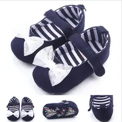 2015 Повседневное бантом Обувь для младенцев малыша Обувь для девочек мягкая подошва кроватки Обувь для малышей младенцев праздничное