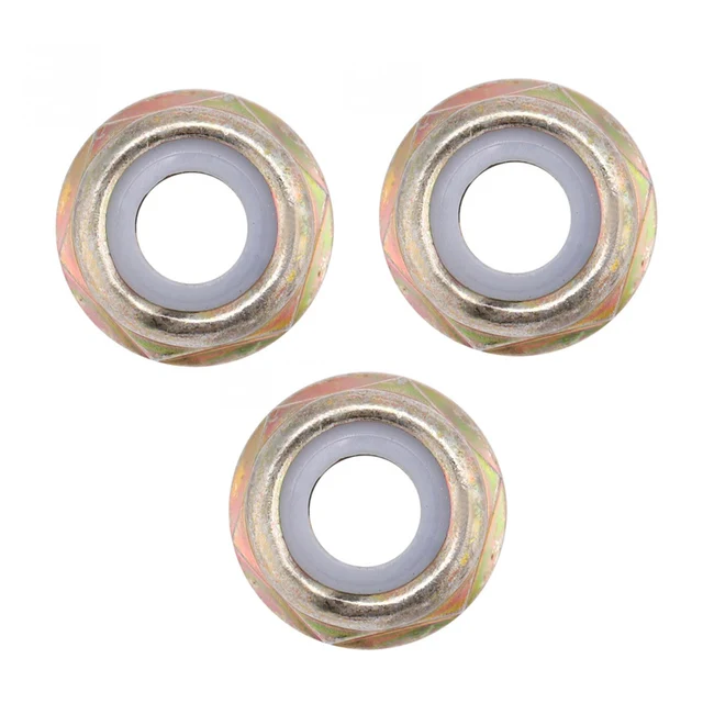 3pcs Universal M10x1.25 Left Hand Thread Blade Nut Replacements Brush