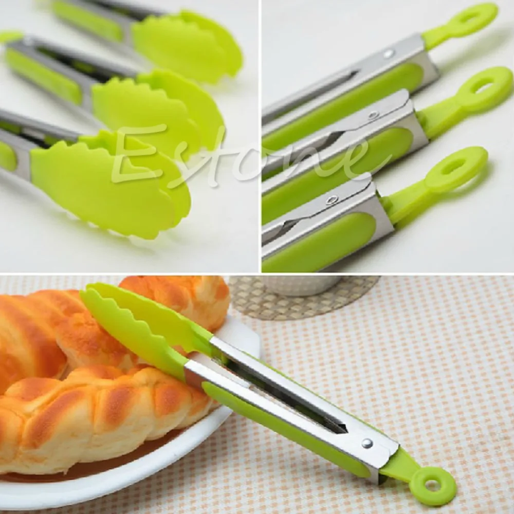 1 шт. кухонная утварь из нержавеющей стали|bbq tongs|salad serving tongsbbq tongs stainless |
