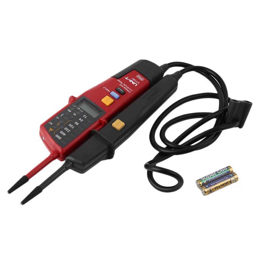 

UNI-T UT18C Auto Range Voltage Meter Continuity Tester LCD/LED Indication Date Hold RCD Test No Battery Detection Detector Brand