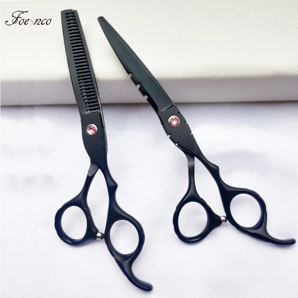 6,0 дюймов японская сталь 440C парикмахерские ножницы для стрижки филировочные ножницы Профессиональные человеческие ножницы для волос Tesoura