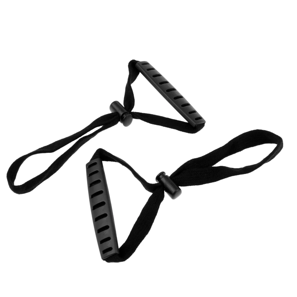 

2 Pieces Lightweight Kayak Side Mount Carry Handles Webbing Hand Tools with Elastic Nylon Strap Black for Kayak Canoe Boat