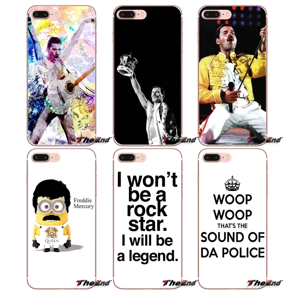

Transparent Soft Shell Covers For Xiaomi Redmi 4A 4X 3S Note 3 4 5 Pro 5A Mi3 Mi4 Mi5 Mi6 Mi A1 Max 5X 6X Freddie Mercury Queen