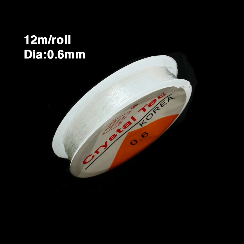 Катушка из кристально прозрачного эластичного бисера