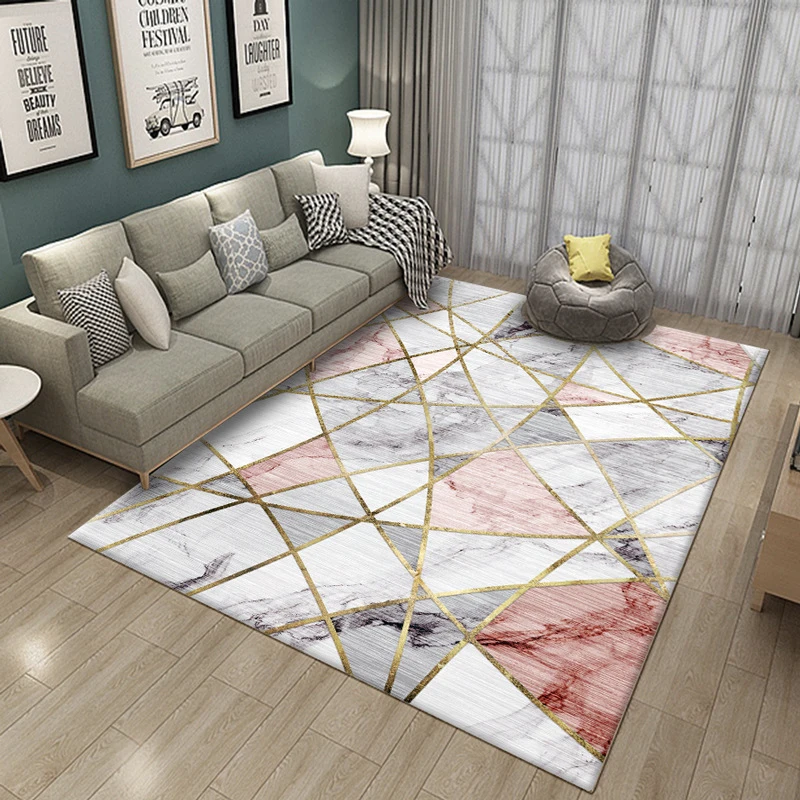 Ковер в скандинавском стиле с геометрическим мраморным узором, современный ковер для гостиной, домашний диван, журнальный столик, коврики для детской комнаты