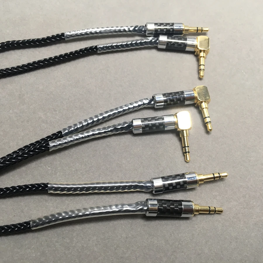 Соединитель для наушников, аудио кабель AUX 3,5 мм, штекер-штекер, 8 акций, 7N, 56 ядер, для Major II V-moda, наушники, автомобильный динамик, MP3