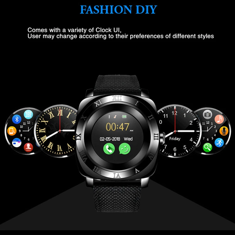 2018WISHDOIT умные часы шагомер фитнес камера SIM карта Smartwatch телефон mp3 плеер человек