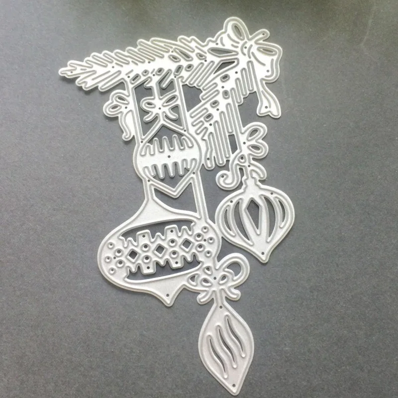

Embossing Suit Paper Cards Stamp DIY Scrapbooking Album Christmas Ball Edge Cutting Dies Stencils For Card Making Decorative