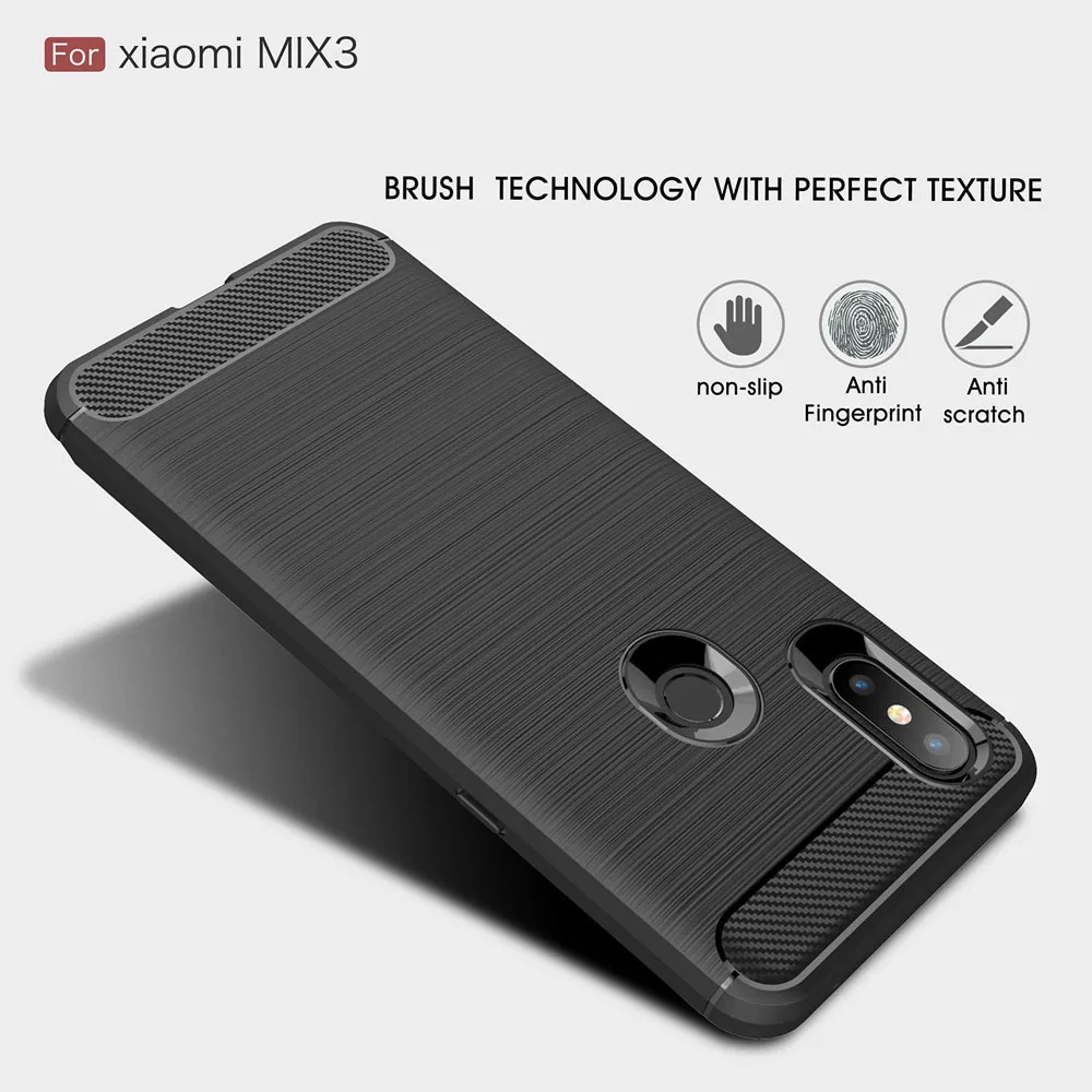 Чехол из углеродного волокна 6.39для Xiaomi Mi Mix 3 чехол для Mimix Mix3 Mimix3 задняя крышка