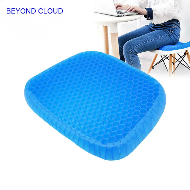

BEYOND CLOUD 40*33*4cm Design Cooling Gel Chair Cushion Non-toxic Summer Mat for Home Office Car Health Care Pain Release Pad016