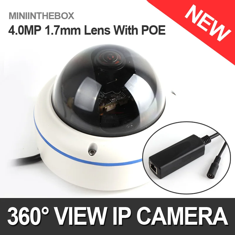 bilder für Sicherheit H.265/H.264 Dome Ip-kamera POE Outdoor 4MP (2592x1520) Cctv-kamera HI3516D + OV4689, 180/360 grad Fisheye Ansicht bilder für Sicherheit H.265/H.264 Dome Ip-kamera POE Outdoor 4MP (2592x1520) Cctv-kamera HI3516D + OV4689, 180/360 grad Fisheye Ansicht