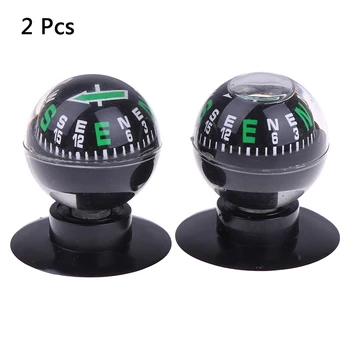 

1/2Pcs Outdoor Climbing Camping Compass Ball Dashboard Mount Navigation Compass For Outdoor Car Boat Truck