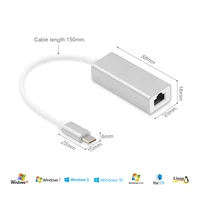 עבור macbook USB החיצוני Wired C Ethernet Adapter כרטיס רשת USB מסוג C אתרנט RJ45 LAN עבור Windows MacBook 7/8/10 10 נייד / 100Mbps (5)