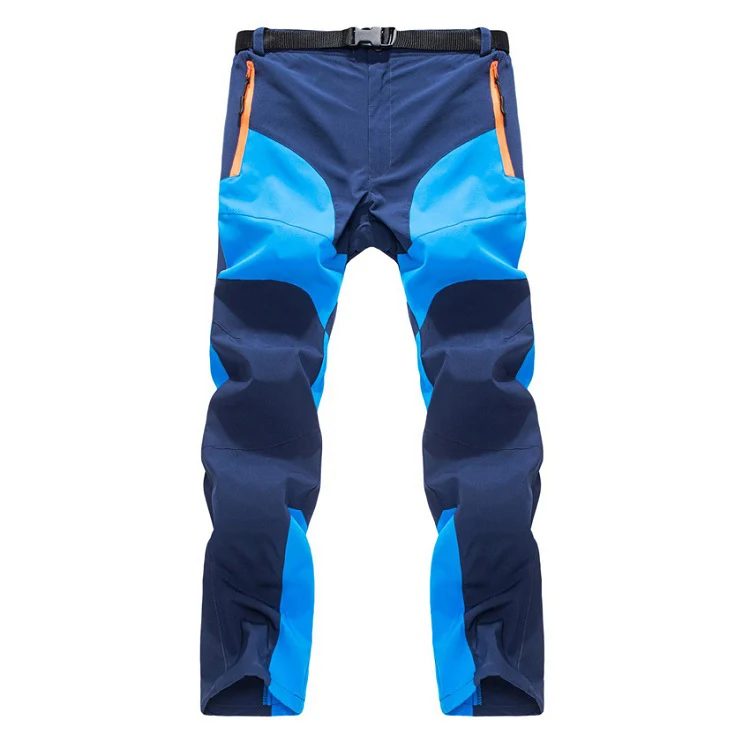 Горные мужские летние быстросохнущие дышащие штаны для спорта на открытом воздухе, водонепроницаемые, для кемпинга, туризма, рыбалки, велоспорта, мужские брюки MA113 - Цвет: Blue