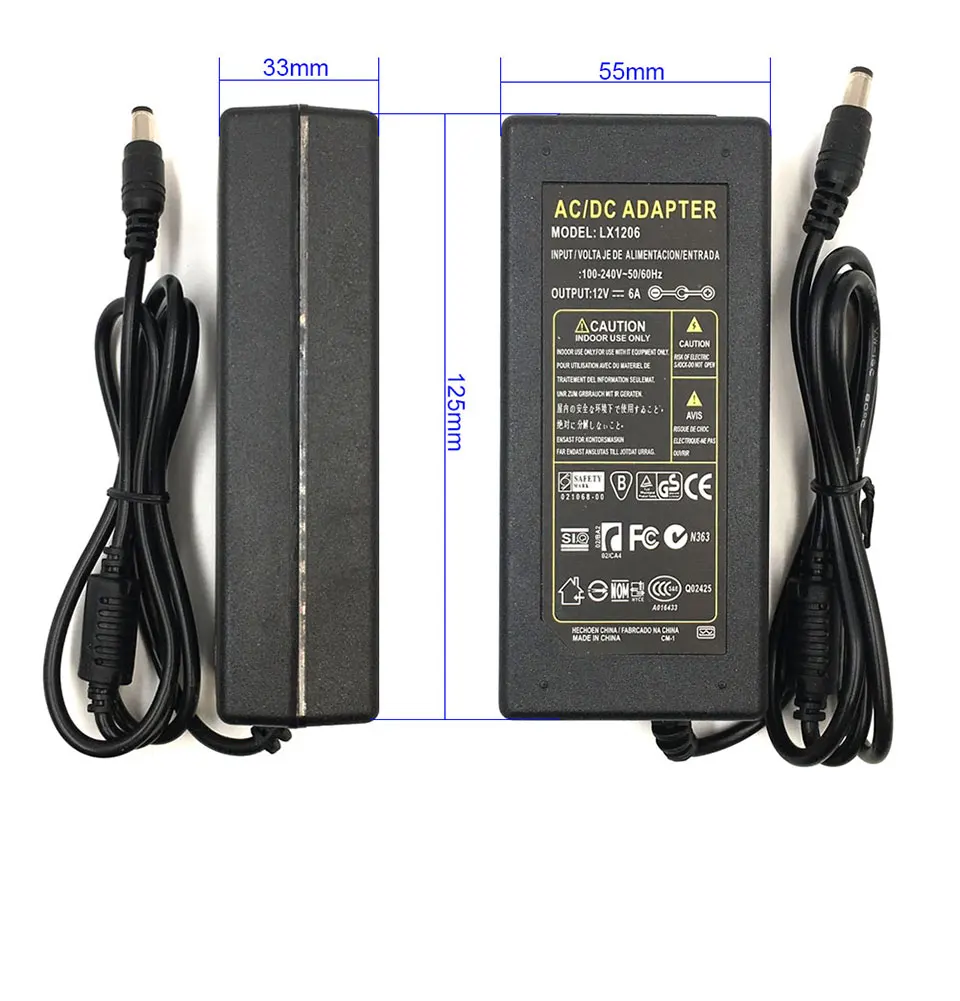 4A 12v power supply driver transformer uk eu us au plug ac dc (1)