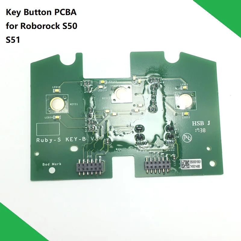 

Keyboard Button PCBA Control panel Assembly Spare parts for XIAOMI Roborock S50 S51