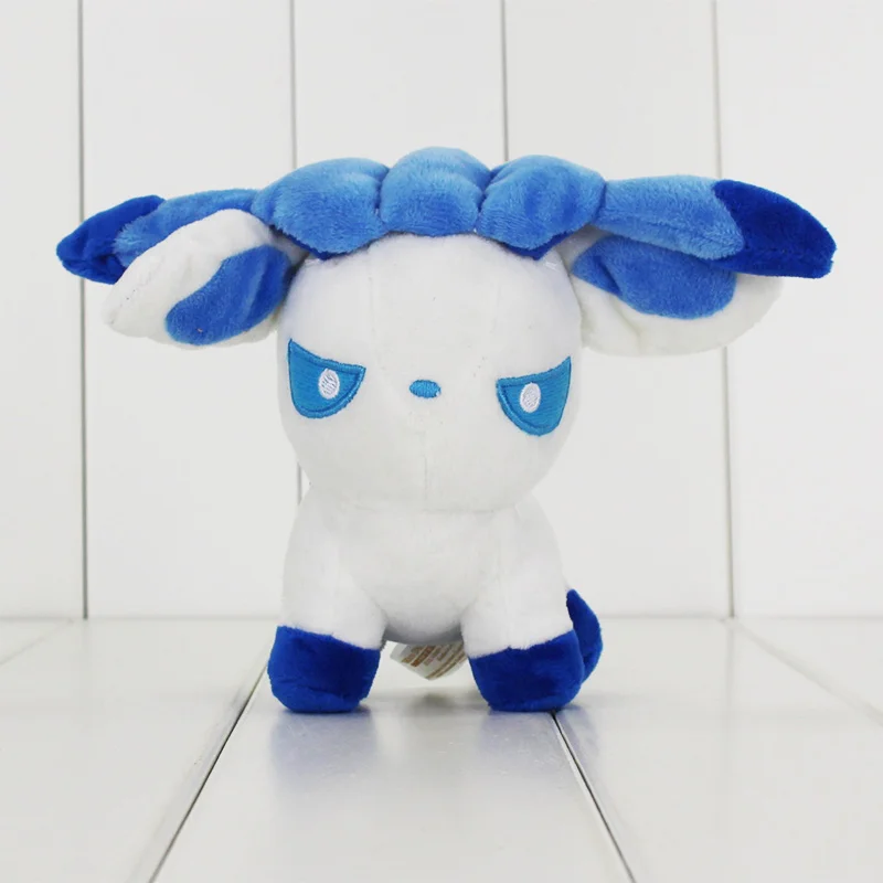 16 шт./лот аниме храп Cyndaquil Ampharos Charizard Lapras Sylveon Eevee Chikorita Плюшевые куклы игрушки
