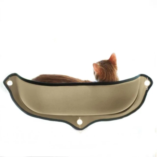 Removable Cat Window Bed Ultimate Sunbathing Cat Window Mounted Cat Hammock Bed Cat Lounger Perch Cushion Hanging Shelf Seat
