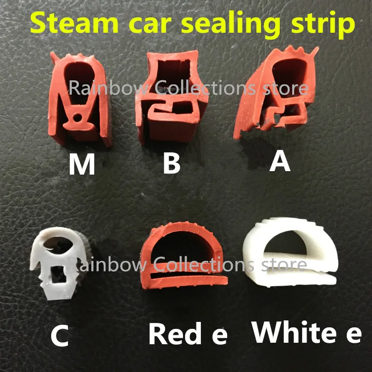 

2 meters/lot high temperature oven door window red silicone rubber sealing strip weatherstrip Steamed rice machine oven parts