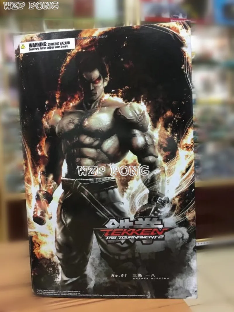 

27 CM PLAY Arts Kai Tekken Figure KAZUYA MISHIMA Action Figure PVC Tekken Collectible Model Toy B108