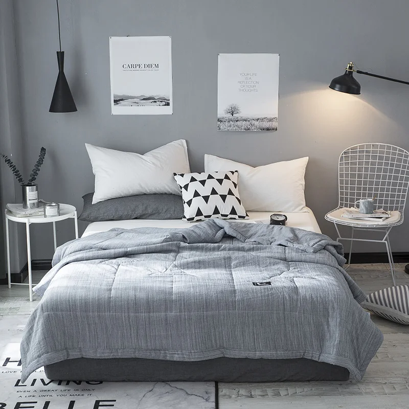 

Fashion Solid cowboy colour Bedspread Summer Quilt Blanket Comforter Bed Cover Quilting Home Textiles Suitable for Children