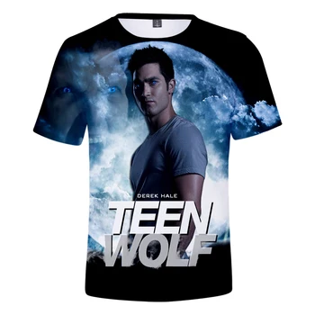 

Hot TV series Teen Wolf Character Derekhale 3D Print T-shirt Men/Women Summer Fashion Hip Hop Short Sleeve T shirt
