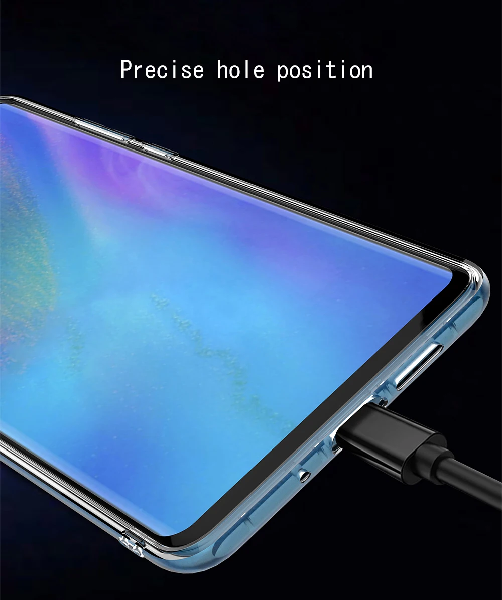 Магнитный чехол с металлическим кольцом для huawei p30 lite p30 Pro Mate30 Nova4, силиконовый чехол для huawei p20 pro p20 lite, прозрачный чехол