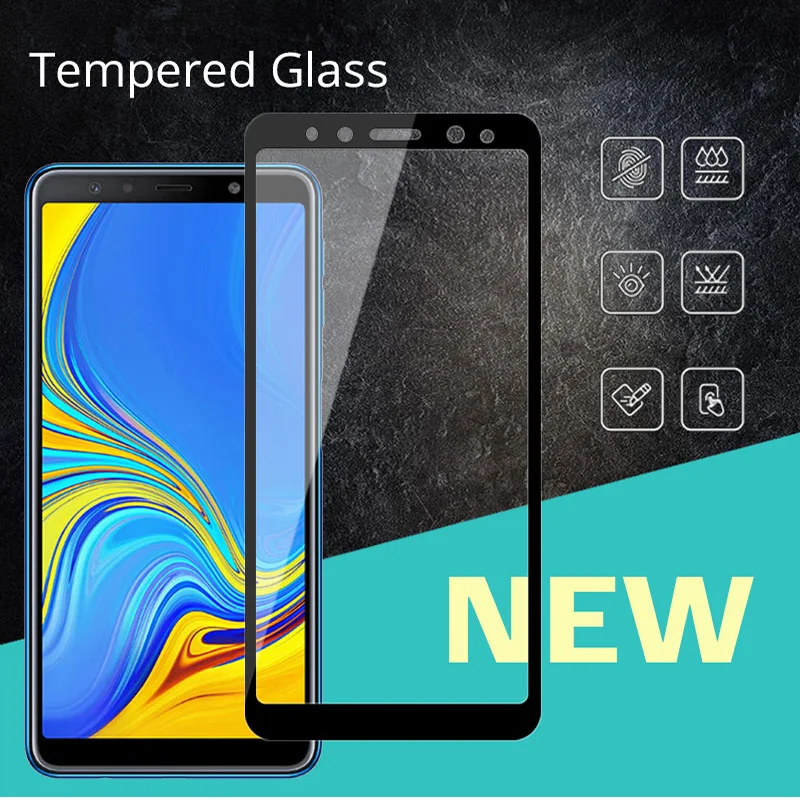 

Screen Protector For Samsung Galaxy A7 2018 Tempered Glass For Samsung A7 2018 A 7 A750F A750 Full Cover Phone Film SM-A750F 6.0