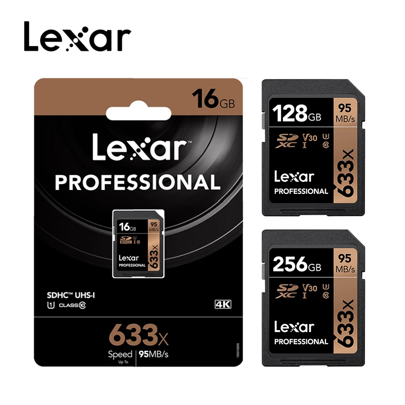 Lexar Высокое качество sd карта 32 Гб 633x128 Гб карта памяти Class10 sd-карта Мода картао де карты памяти карта для