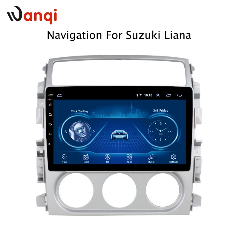 Top Android 8.1 full touch screen  2.5D 9 Inch  for Suzuki LIANA 2006 2007 2008 2009 2010 2011 2012 2013 car gps radio navigation 2