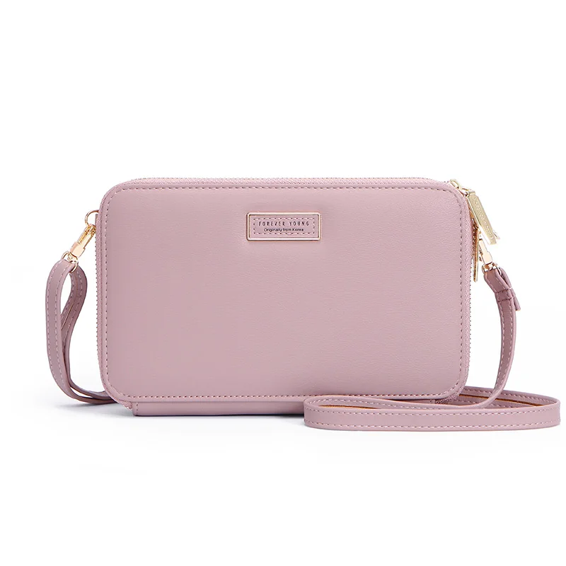 WEICHEN мини-сумка через плечо, Женская многофункциональная вместительная сумка, женский клатч, дамская сумочка, кошельки, женская маленькая сумка через плечо - Цвет: Dk Pink